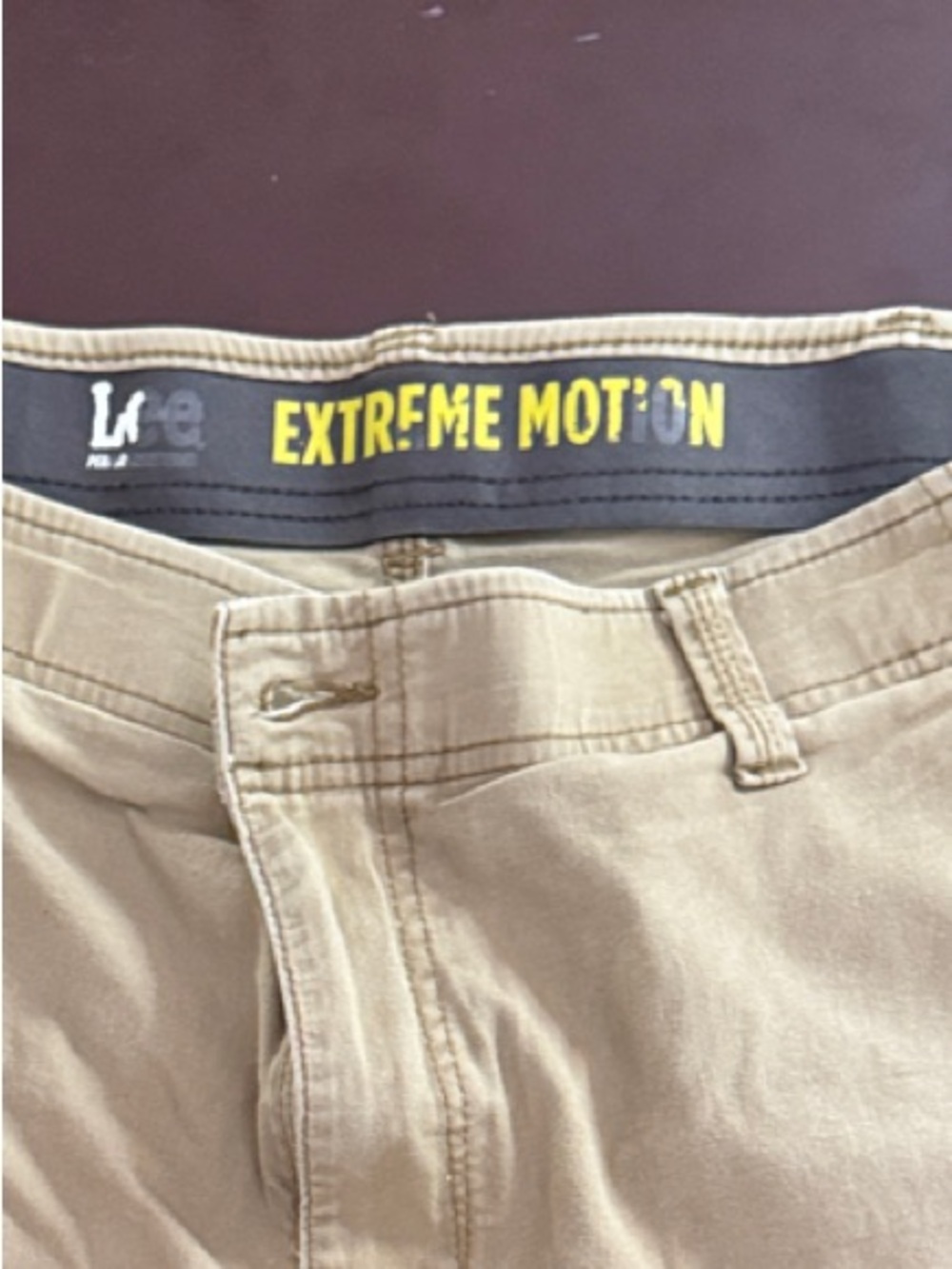Lee Extreme Motion Men's Khaki Cargo Shorts